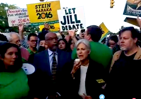 Green Party Candidate Jill Stein Escorted From Presidential Debate By Police