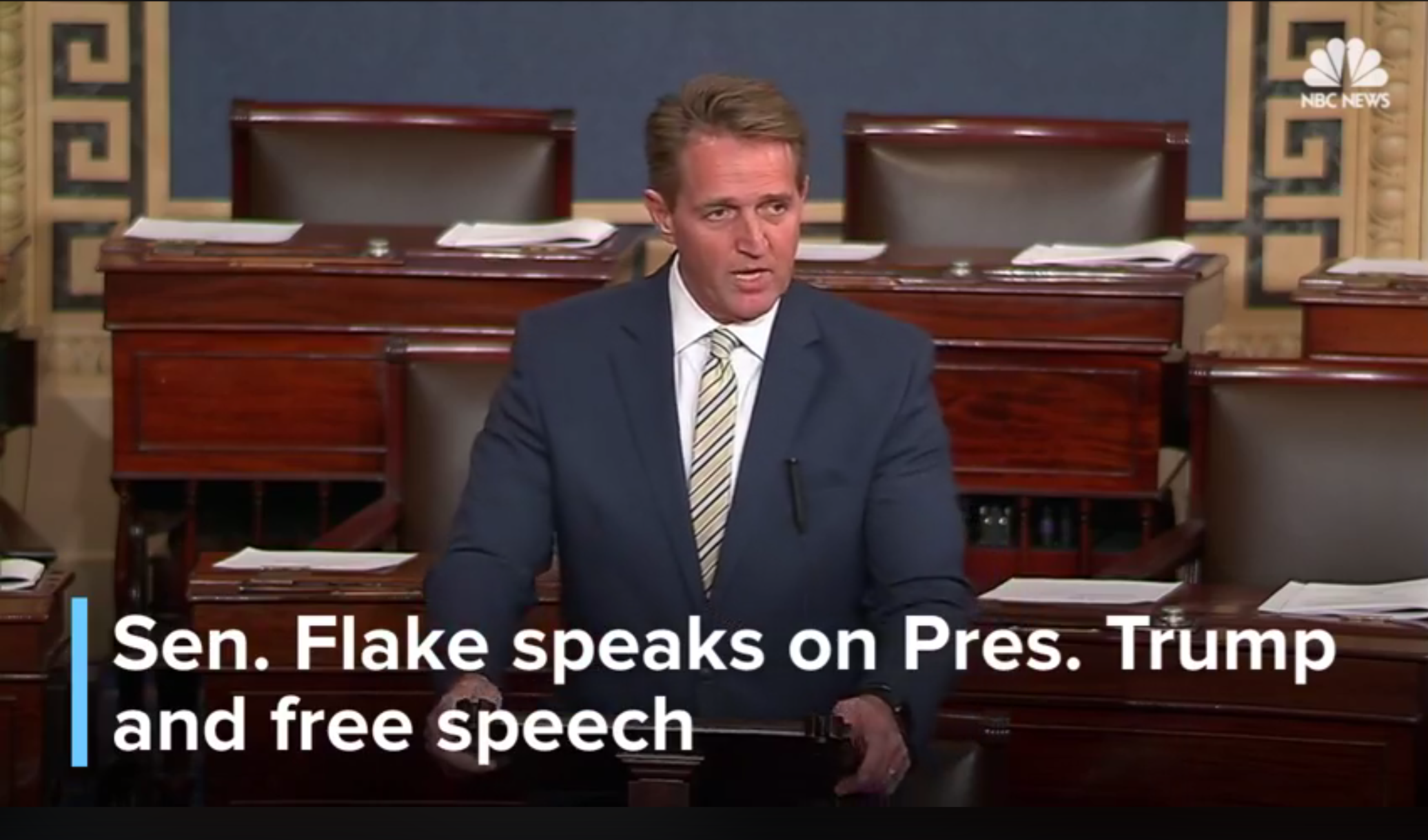 In Historic Speech, Jeff Flake Compares Trump to Stalin, Blasting Trump’s Lies, While Defending the Press and First Amendment