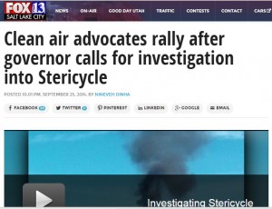 Fox 13 covers the Stericycle controversy in the wake of an Environews documentary, in which a former employee makes allegations against the company.