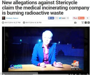 ABC 4 Utah covers the Stericycle controversy in the wake of an Environews documentary, in which a former employee makes allegations against the company.