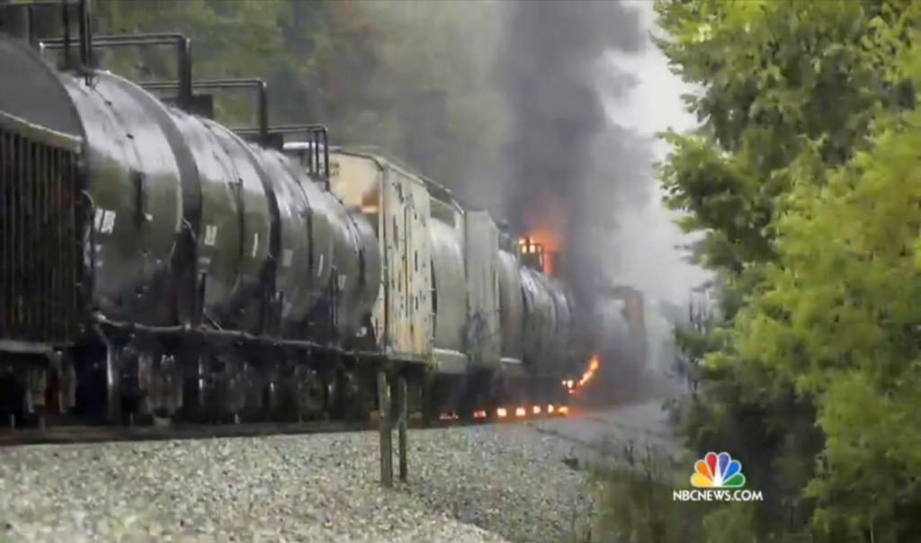 5,000 Evacuated in Maryville, TN in Chemical Train Spill -- Photo: NBC News