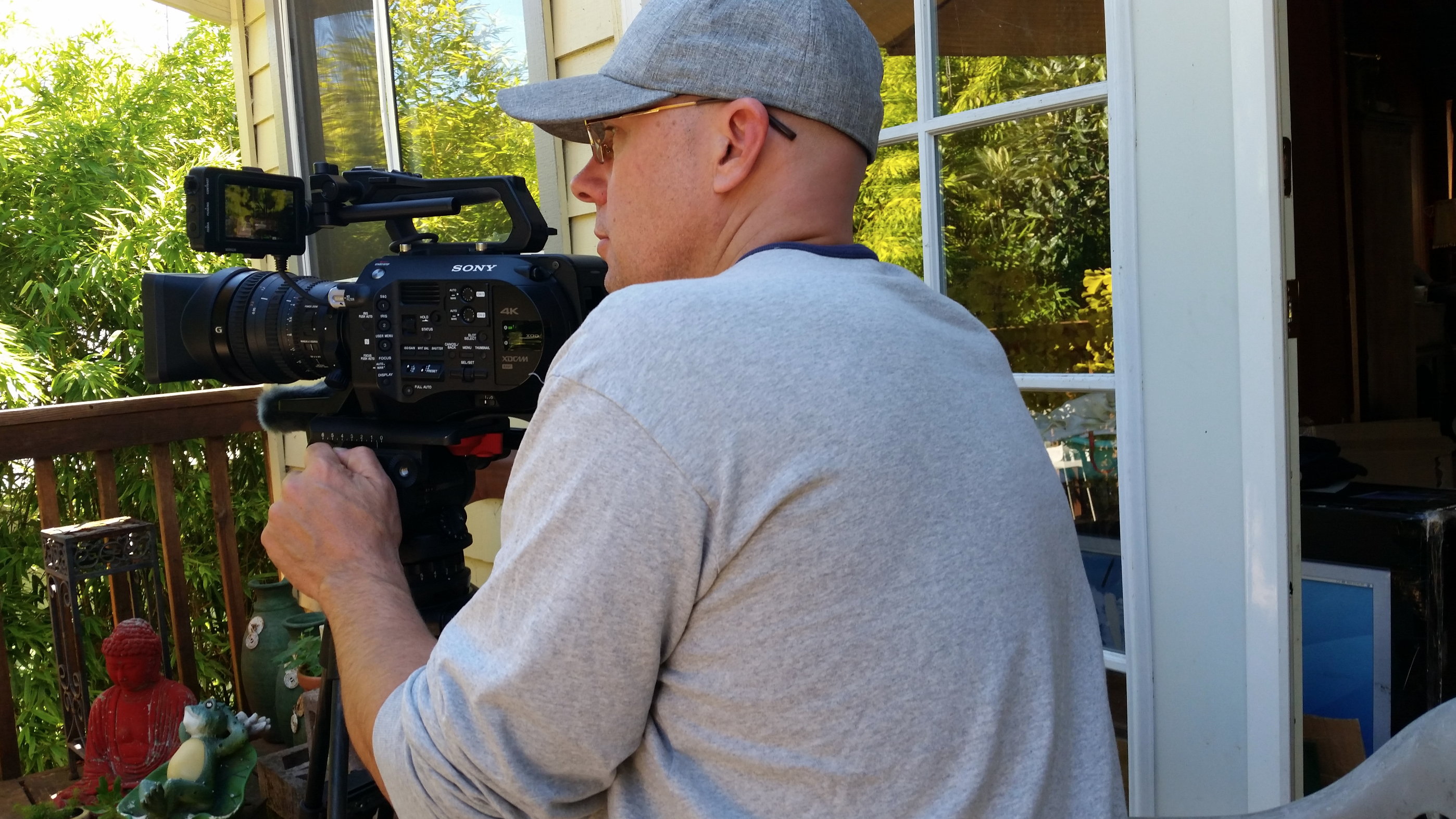 Emerson Urry Filming Crowned Orb Weavers in 4K on Sony FS7 in Northern California
