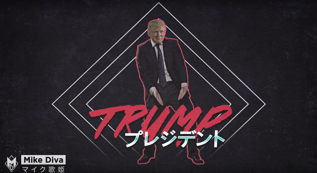 Screenshot 6: "Donald Trump Elected World President" -- YouTube Channel: Mike Diva